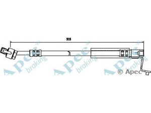 APEC braking HOS3354 stabdžių žarnelė 
 Stabdžių sistema -> Stabdžių žarnelės
1051514, 97AG2078AA