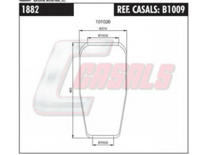 CASALS B1009 dėklas, pneumatinė pakaba 
 Pakaba -> Pneumatinė pakaba
81436010065, 81436010067, 81436010070
