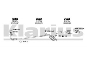 KLARIUS 720449E išmetimo sistema