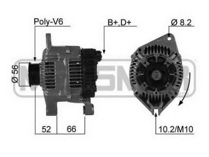 MESSMER 210268 kintamosios srovės generatorius 
 Elektros įranga -> Kint. sr. generatorius/dalys -> Kintamosios srovės generatorius
9611366880, 9611369580, 9612257180
