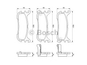 BOSCH 0 986 424 782 stabdžių trinkelių rinkinys, diskinis stabdys 
 Techninės priežiūros dalys -> Papildomas remontas
BCYC 26 43Z, NAY5 26 43ZB