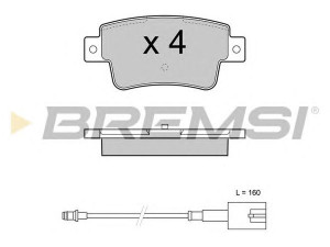 BREMSI BP3427 stabdžių trinkelių rinkinys, diskinis stabdys 
 Techninės priežiūros dalys -> Papildomas remontas
77365464, 77365464, 77365886, 77365464