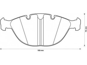 JURID 571993J-AS stabdžių trinkelių rinkinys, diskinis stabdys 
 Techninės priežiūros dalys -> Papildomas remontas
34116756350, 34116761282