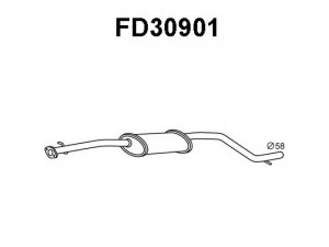 VENEPORTE FD30901 priekinis duslintuvas 
 Išmetimo sistema -> Duslintuvas
1148391