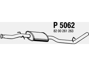 FENNO P5062 vidurinis duslintuvas 
 Išmetimo sistema -> Duslintuvas
8200064171, 8200261263