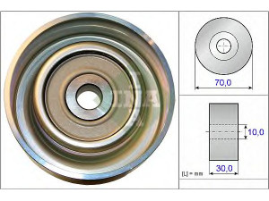 INA 532 0738 10 kreipiantysis skriemulys, V formos rumbuotas diržas 
 Diržinė pavara -> V formos rumbuotas diržas/komplektas -> Laisvasis/kreipiamasis skriemulys
1607664380, 1341A051, 1607664380