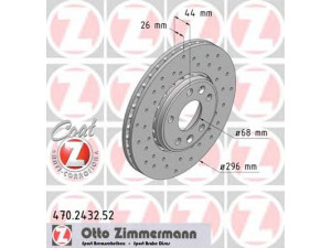 ZIMMERMANN 470.2432.52 stabdžių diskas 
 Dviratė transporto priemonės -> Stabdžių sistema -> Stabdžių diskai / priedai
4020 600 02R, 4020 644 08R, 4020 670 23R