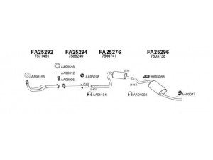 VENEPORTE 250262 išmetimo sistema 
 Išmetimo sistema -> Išmetimo sistema, visa