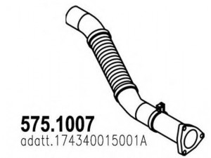 ASSO 575.1007 išleidimo kolektorius 
 Išmetimo sistema -> Išmetimo vamzdžiai
174340015001A
