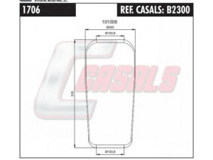 CASALS B2300 dėklas, pneumatinė pakaba 
 Pakaba -> Pneumatinė pakaba
81436010096, 81436010098, 81436010101