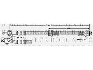 BORG & BECK BBH6726 stabdžių žarnelė 
 Stabdžių sistema -> Stabdžių žarnelės
D001-43-980B, D00143980A, D00143980B