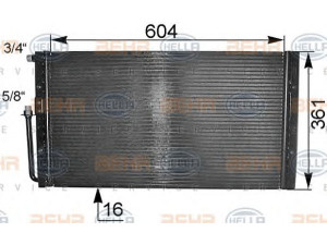 HELLA 8FC 351 038-171 kondensatorius, oro kondicionierius