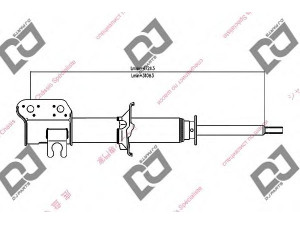 DJ PARTS DS1355GS amortizatorius 
 Pakaba -> Amortizatorius
96316746, 96318057
