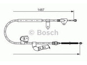 BOSCH 1 987 477 952 trosas, stovėjimo stabdys 
 Stabdžių sistema -> Valdymo svirtys/trosai
4745 Y3, 4745 Y3, 46430 0H010