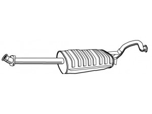 FONOS 612816 galinis duslintuvas 
 Išmetimo sistema -> Duslintuvas
MB651689, MB651691
