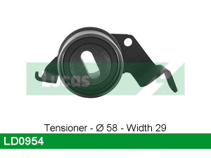LUCAS ENGINE DRIVE LD0954 įtempiklio skriemulys, paskirstymo diržas
MD329976