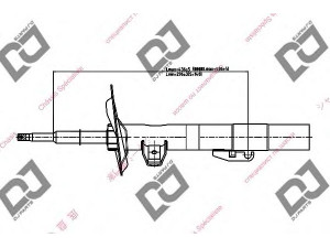 DJ PARTS DS1371GS amortizatorius 
 Pakaba -> Amortizatorius
1091503, 1091569