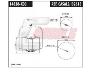 CASALS B2613 dėklas, pneumatinė pakaba
A9423203521