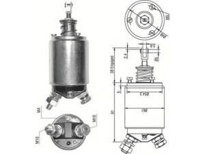 MAGNETI MARELLI 940113050253 solenoidinis jungiklis, starteris