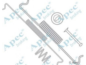 APEC braking KIT721 priedų komplektas, stabdžių trinkelės 
 Stabdžių sistema -> Būgninis stabdys -> Dalys/priedai