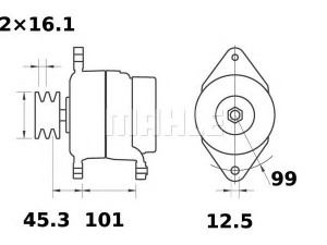 MAHLE ORIGINAL MG 547 kintamosios srovės generatorius
25026008