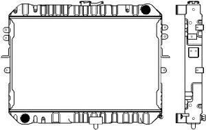 SAKURA  Automotive 1161-0304 radiatorius, variklio aušinimas