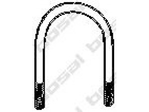 BOSAL 250-760 spaustukas, išmetimo sistema 
 Išmetimo sistema -> Surinkimo dalys -> Atskiros surinkimo dalys -> Užveržimo elementas
NRC7609, NTC1284