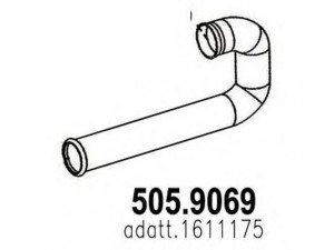 ASSO 505.9069 išleidimo kolektorius 
 Išmetimo sistema -> Išmetimo vamzdžiai
1611175
