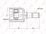 LYNXauto CI-3709 jungčių komplektas, kardaninis velenas
49505-29A00, 49505-29A00