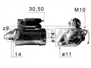 MESSMER 220654 starteris 
 Elektros įranga -> Starterio sistema -> Starteris
28100-0T060