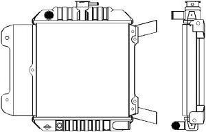 SAKURA  Automotive 1121-0201 radiatorius, variklio aušinimas