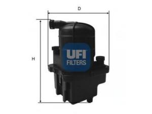 UFI 24.087.00 kuro filtras 
 Degalų tiekimo sistema -> Kuro filtras/korpusas
8200447197, 8200926014