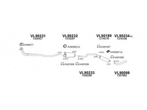 VENEPORTE 900091 išmetimo sistema 
 Išmetimo sistema -> Išmetimo sistema, visa
