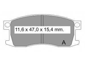 VEMA 832280 stabdžių trinkelių rinkinys, diskinis stabdys
4502169301, 45022692671, 45022692672