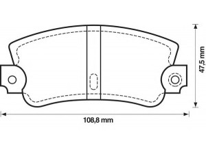 BENDIX 571301B stabdžių trinkelių rinkinys, diskinis stabdys 
 Techninės priežiūros dalys -> Papildomas remontas
0060765020, 60765020, 60777601