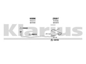 KLARIUS 120255E išmetimo sistema 
 Išmetimo sistema -> Išmetimo sistema, visa