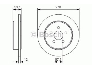 BOSCH 0 986 479 B08 stabdžių diskas 
 Stabdžių sistema -> Diskinis stabdys -> Stabdžių diskas
05273 146AB, 5273 146AB, 05273 146AB