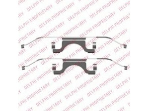 DELPHI LX0503 priedų komplektas, diskinių stabdžių trinkelės 
 Stabdžių sistema -> Diskinis stabdys -> Stabdžių dalys/priedai