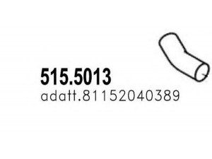 ASSO 515.5013 išleidimo kolektorius 
 Išmetimo sistema -> Išmetimo vamzdžiai
85152015005