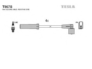 TESLA T867S uždegimo laido komplektas 
 Kibirkšties / kaitinamasis uždegimas -> Uždegimo laidai/jungtys