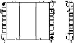 SAKURA  Automotive 1231-0209 radiatorius, variklio aušinimas