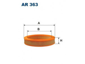 FILTRON AR363 oro filtras 
 Techninės priežiūros dalys -> Techninės priežiūros intervalai
4434896, PC1071, PC222