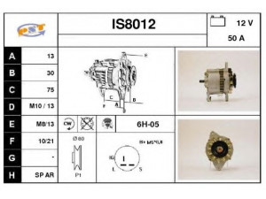 SNRA IS8012 kintamosios srovės generatorius 
 Elektros įranga -> Kint. sr. generatorius/dalys -> Kintamosios srovės generatorius
89449054, LR150432, LR150438, LR150439