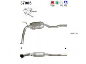 AS 37885 katalizatoriaus keitiklis 
 Išmetimo sistema -> Katalizatoriaus keitiklis
023131701GX