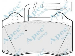 APEC braking PAD1150 stabdžių trinkelių rinkinys, diskinis stabdys 
 Techninės priežiūros dalys -> Papildomas remontas
0009950812, 77362227, 9950812, 9947643