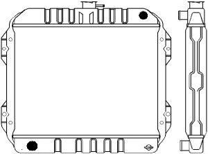 SAKURA  Automotive 1121-0203 radiatorius, variklio aušinimas