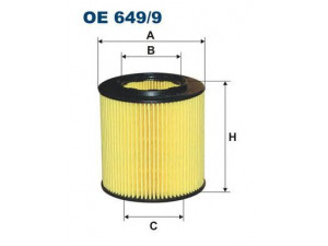 FILTRON OE649/9 alyvos filtras 
 Techninės priežiūros dalys -> Techninės priežiūros intervalai
11427523201, 11427541827, 11427566327