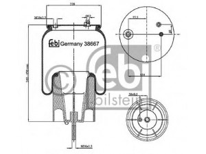 FEBI BILSTEIN 38667 dėklas, pneumatinė pakaba 
 Pakaba -> Pneumatinė pakaba
1 434 930, 1 932 592