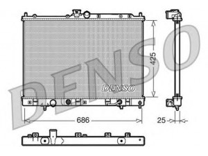 DENSO DRM45030 radiatorius, variklio aušinimas 
 Aušinimo sistema -> Radiatorius/alyvos aušintuvas -> Radiatorius/dalys
MN156319
