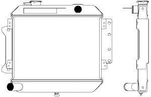 SAKURA  Automotive 1301-0234 radiatorius, variklio aušinimas